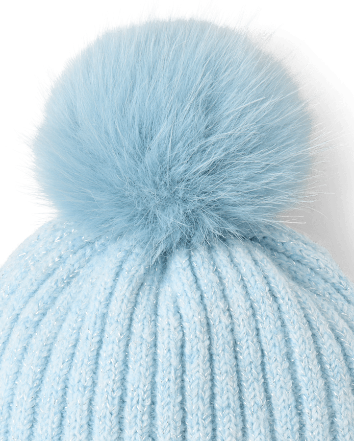 Toddler Girls Embellished Icon Pom Beanie