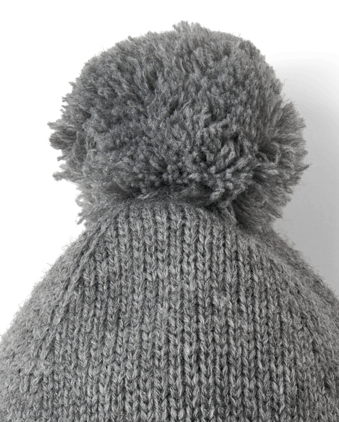 Kids Pom Ear Flap Beanie