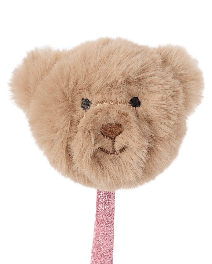 Lot de 2 serre-têtes ours en peluche pour petites filles