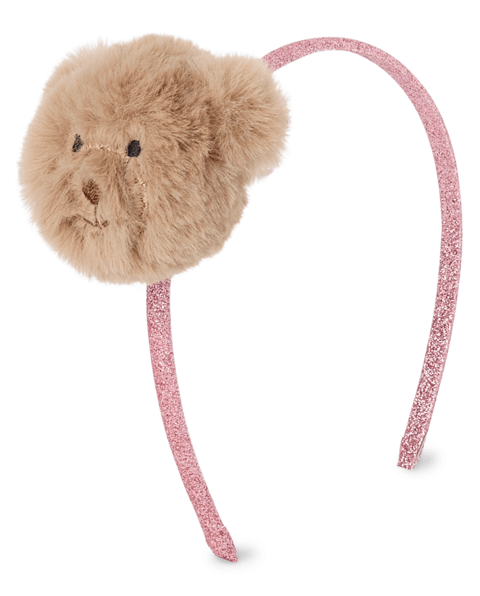 Lot de 2 serre-têtes ours en peluche pour petites filles