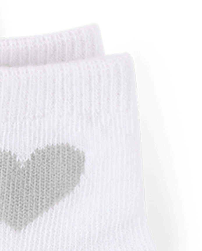 Toddler Girls Heart Midi Socks 10-Pack
