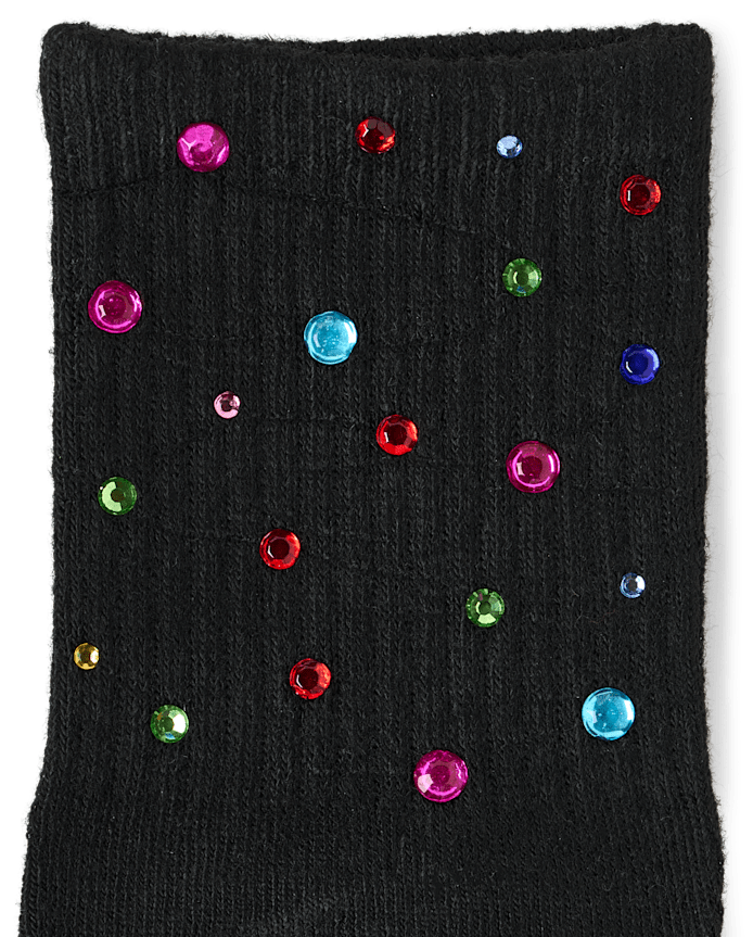 Girls Embellished Midi Socks 2-Pack