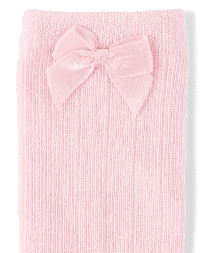 Baby Girls Bow Pointelle At Knee Socks 3-Pack