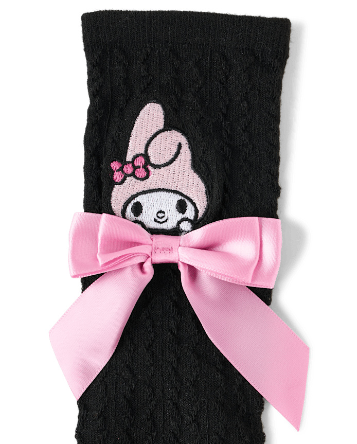 Girls Hello Kitty® Embroidered Bow Boots Socks 2-Pack
