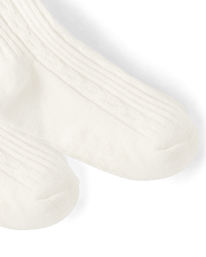Girls Cable Knit Tights 2-Pack