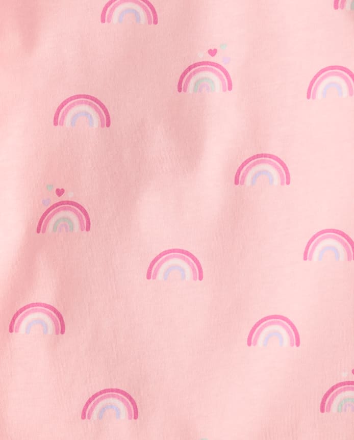 Lot de 4 hauts arc-en-ciel pour petites filles