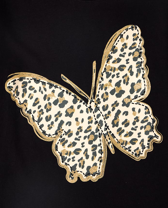 Girls Butterfly Graphic Tee