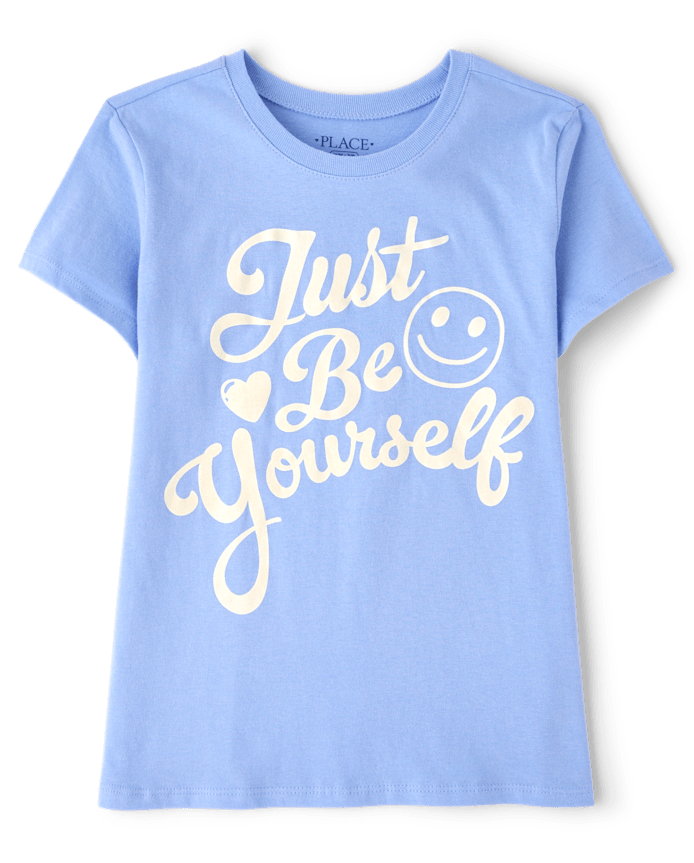 Girls Just Be Yourself Graphic Tee