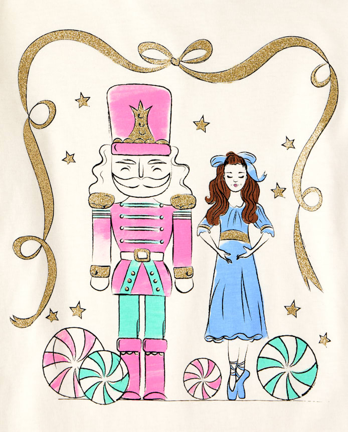 Girls Christmas Nutcracker Graphic Tee