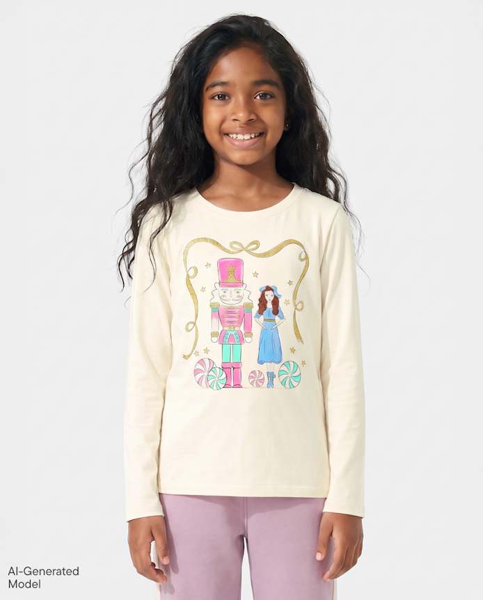 Girls Christmas Nutcracker Graphic Tee