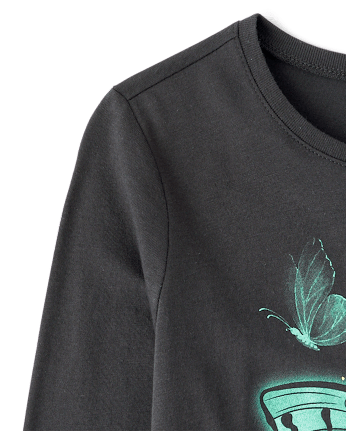 Girls Butterflies Graphic Tee
