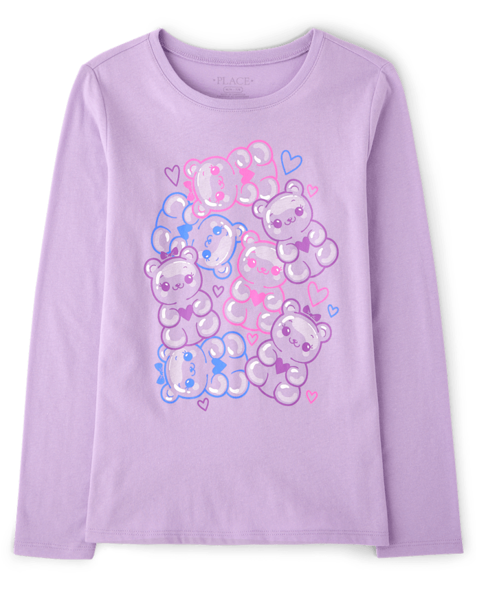 Girls Candy Bears Graphic Tee
