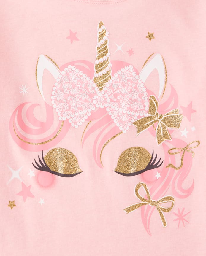 Girls Unicorn Graphic Tee