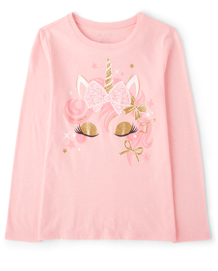 Girls Unicorn Graphic Tee