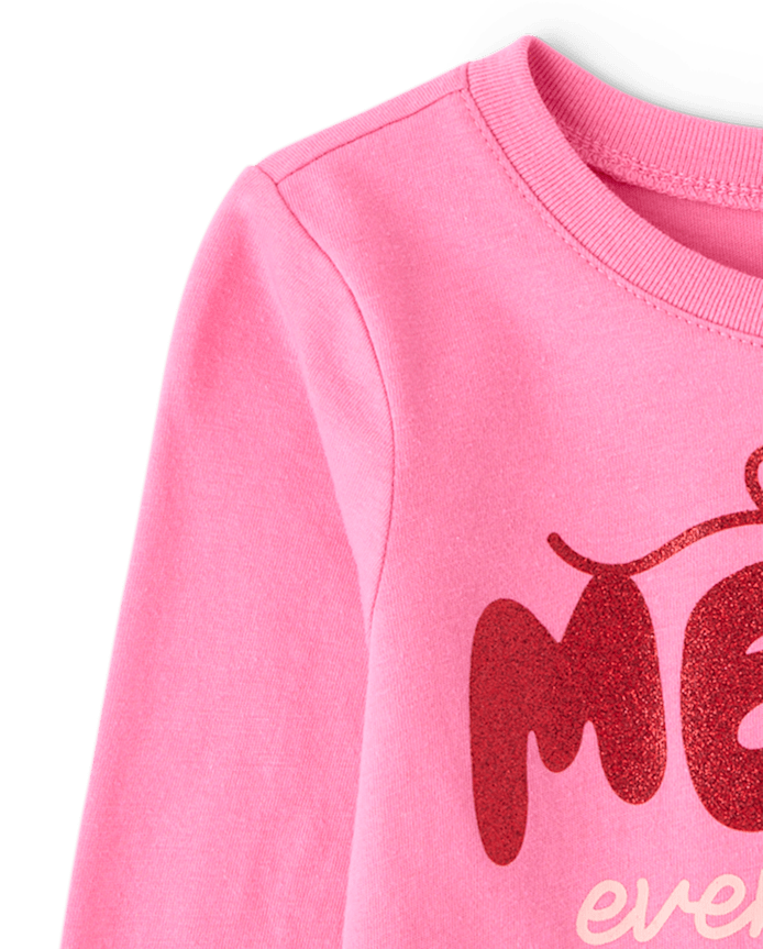Baby And Toddler Girls Christmas Merry Everything Graphic Tee