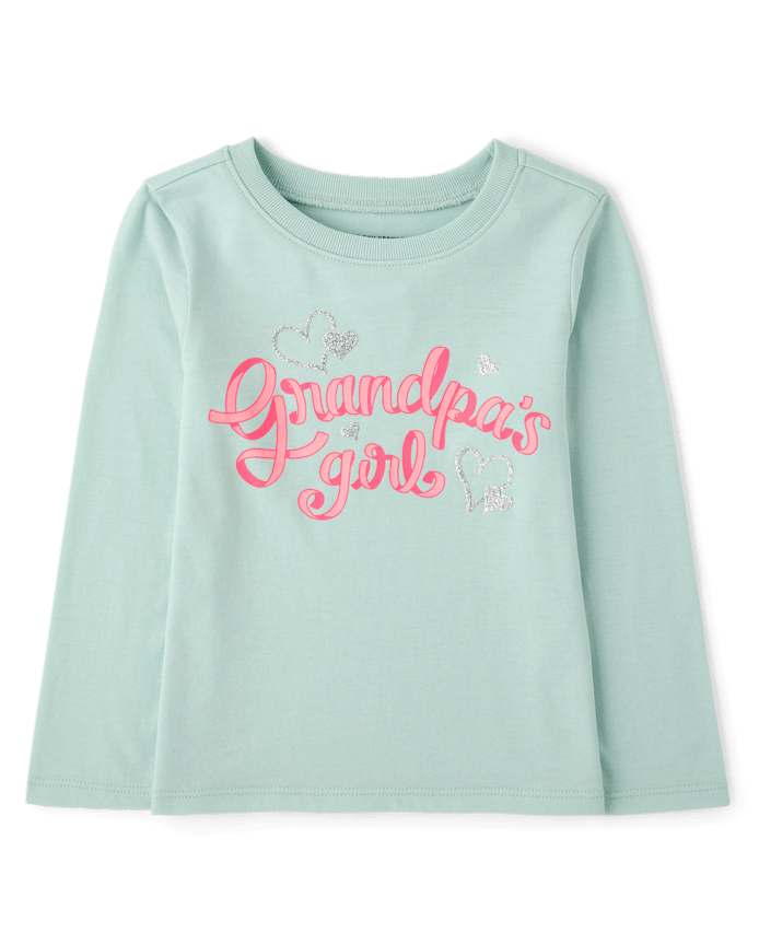 Baby And Toddler Girls Grandpa's Girl Graphic Tee