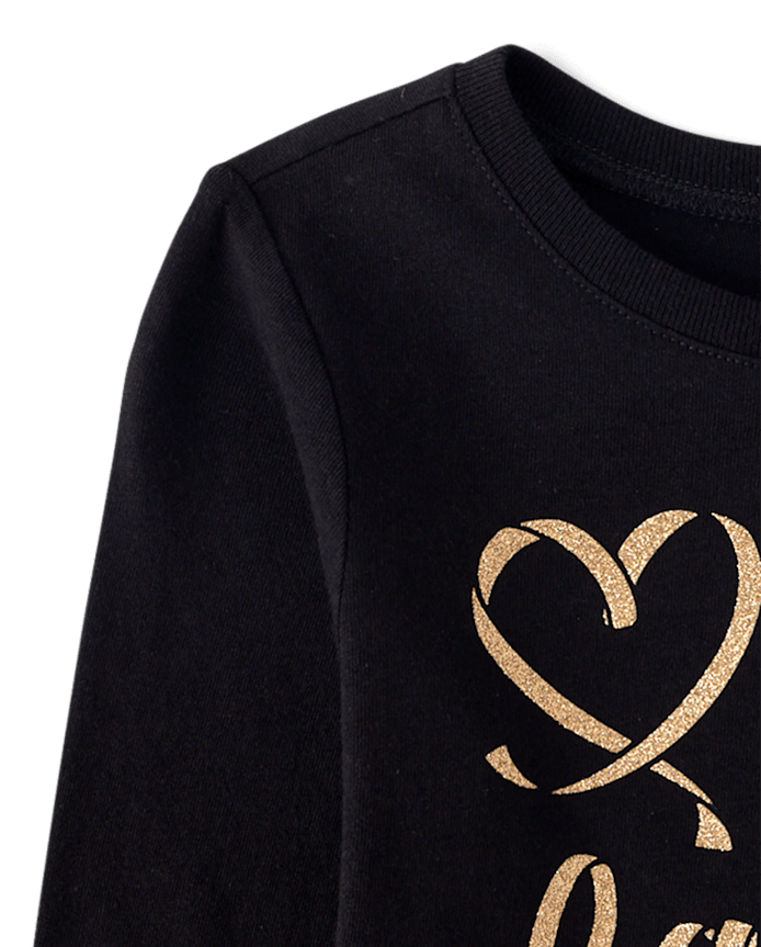 Baby And Toddler Girls Love My Family Graphic Tee
