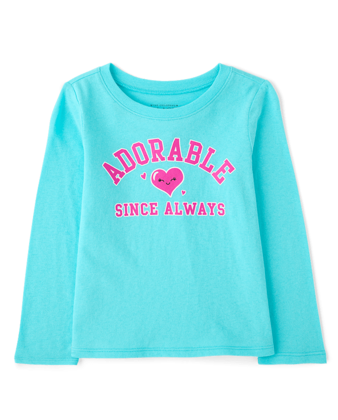 Baby And Toddler Girls Adorable Graphic Tee