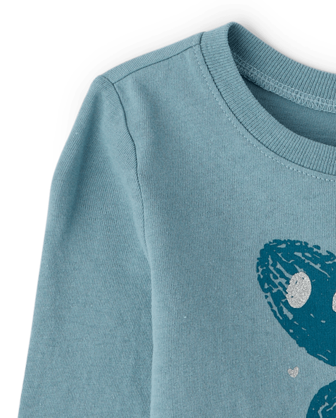 Baby And Toddler Girls Butterflies Graphic Tee
