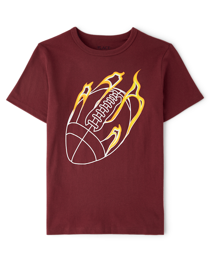 Boys Football Graphic Tee