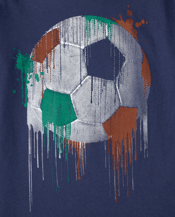 Boys Soccer Ball Graphic Tee