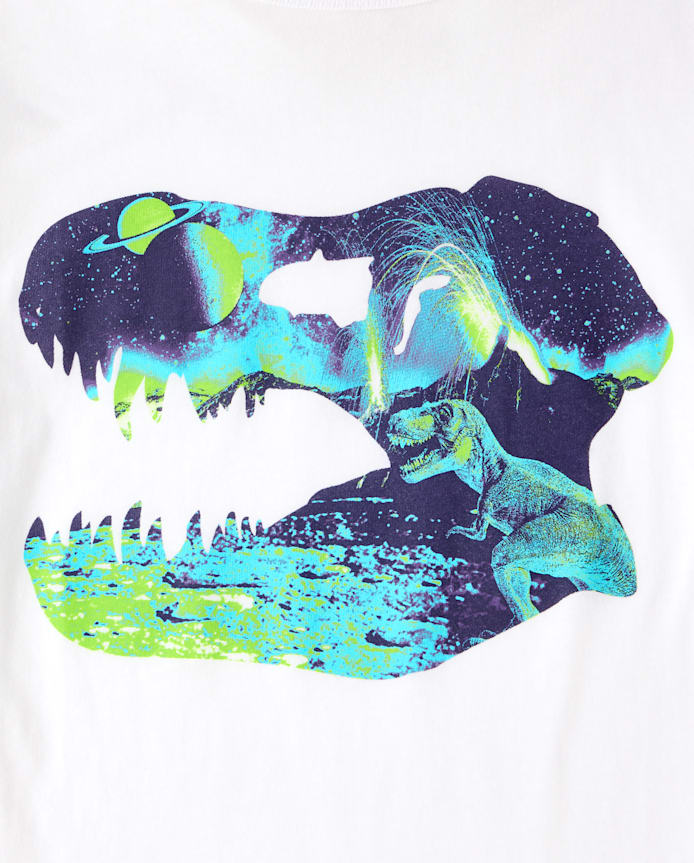 Boys Dino Skull Graphic Tee