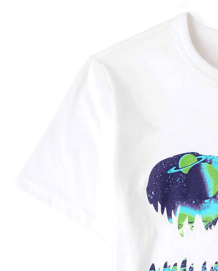 Boys Dino Skull Graphic Tee