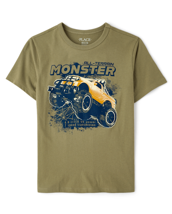 Boys Monster Truck Graphic Tee