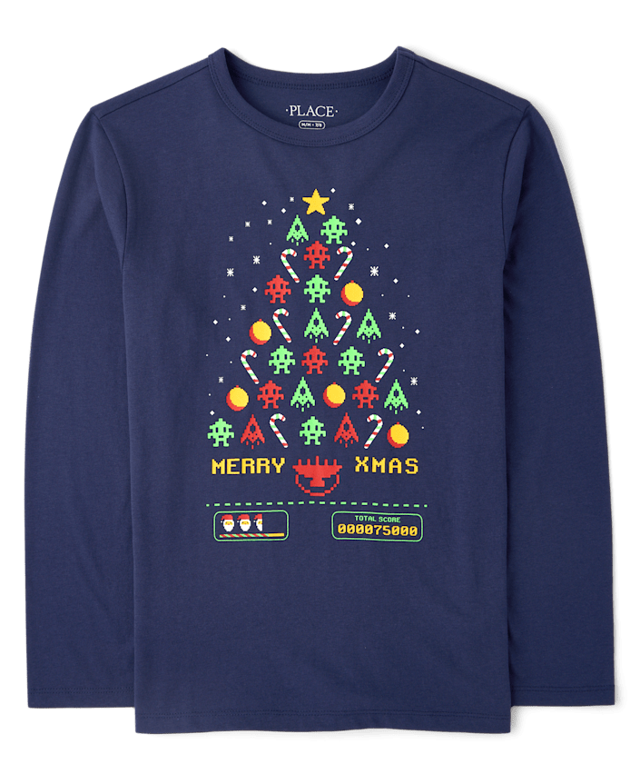Boys Christmas Video Game Graphic Tee