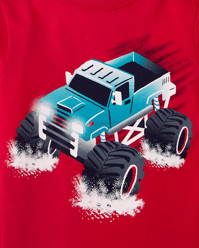 Baby And Toddler Boys Monster Truck Graphic Tee