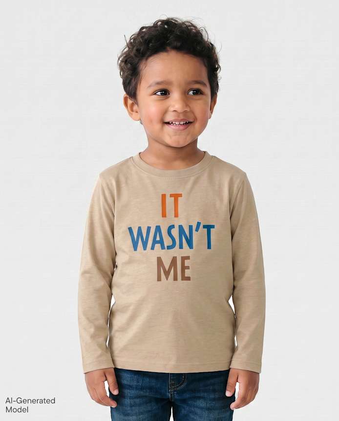 Baby And Toddler Boys Wasn't Me Graphic Tee