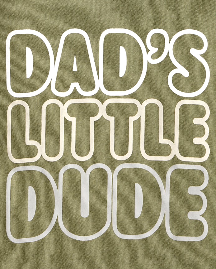 Baby And Toddler Boys Dad's Little Dude Graphic Tee