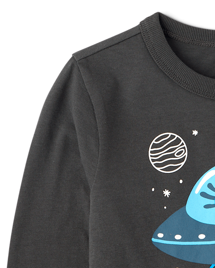 Baby And Toddler Boys Space Axolotl Graphic Tee