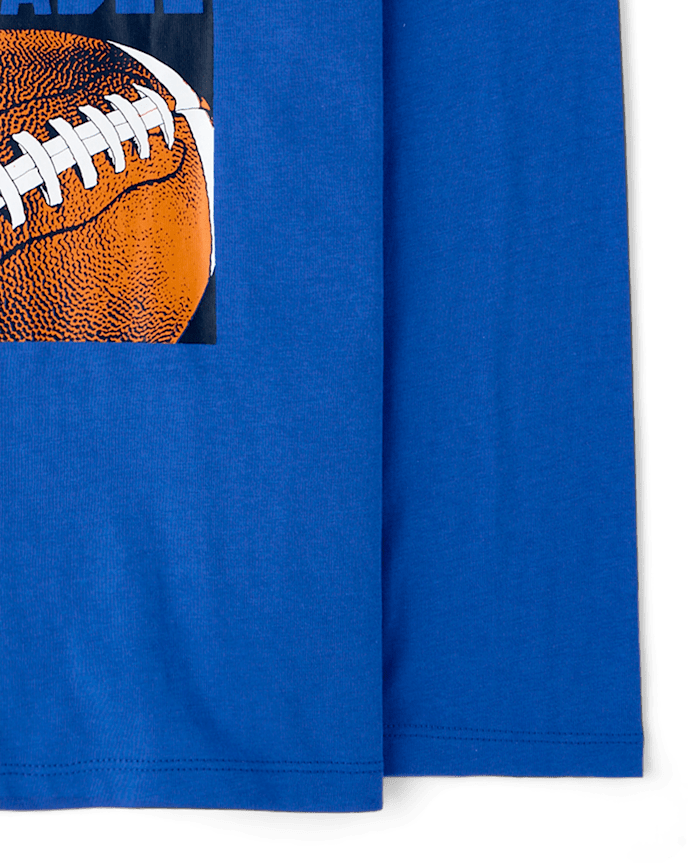 Boys Football Player Graphic Tee