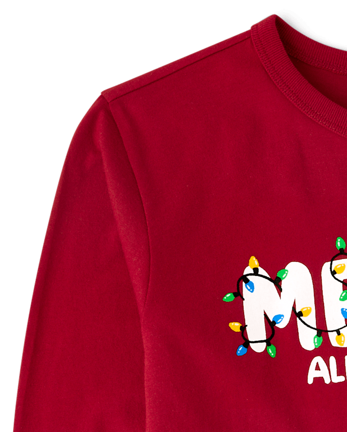 Kids Matching Family Christmas Merry Graphic Tee