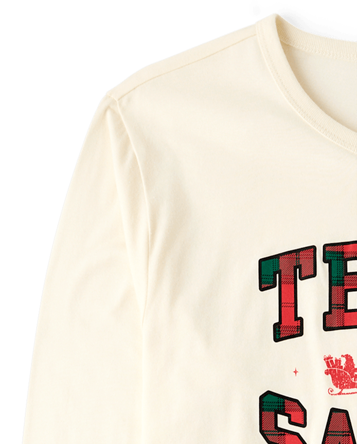 Adult Matching Family Christmas Team Santa Graphic Tee