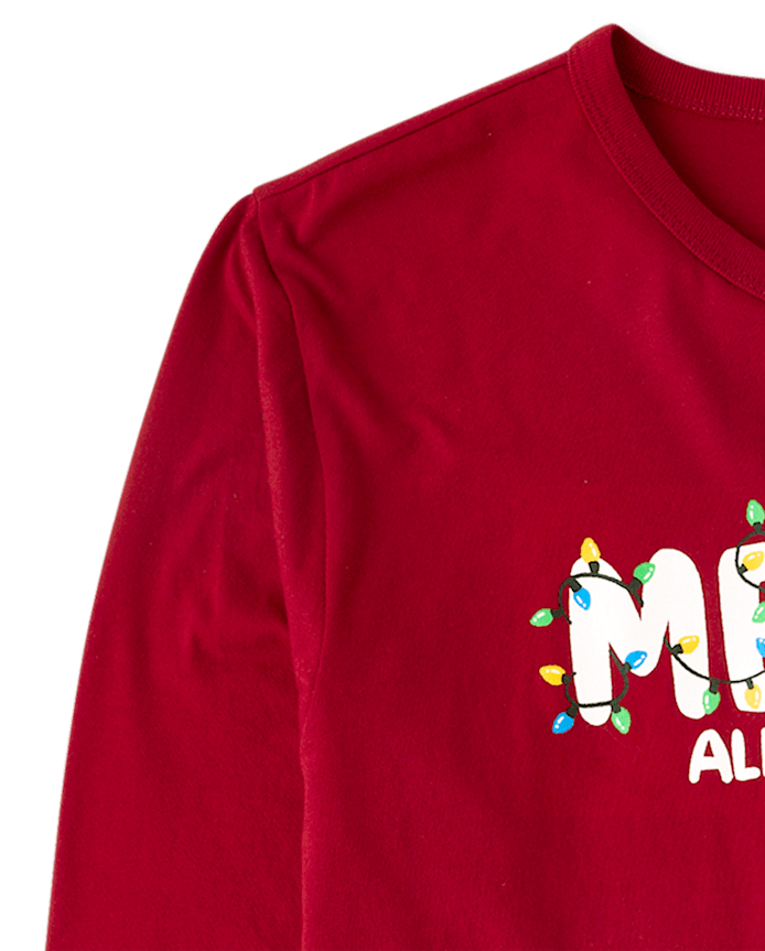 Adult Matching Family Christmas Merry Graphic Tee