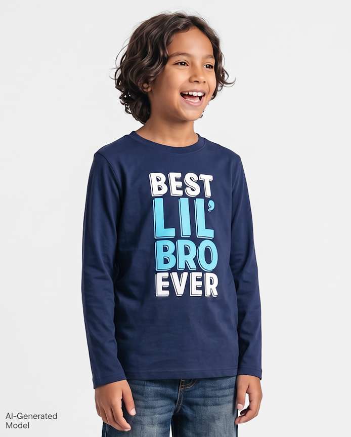 Boys Best Lil' Bro Ever Graphic Tee