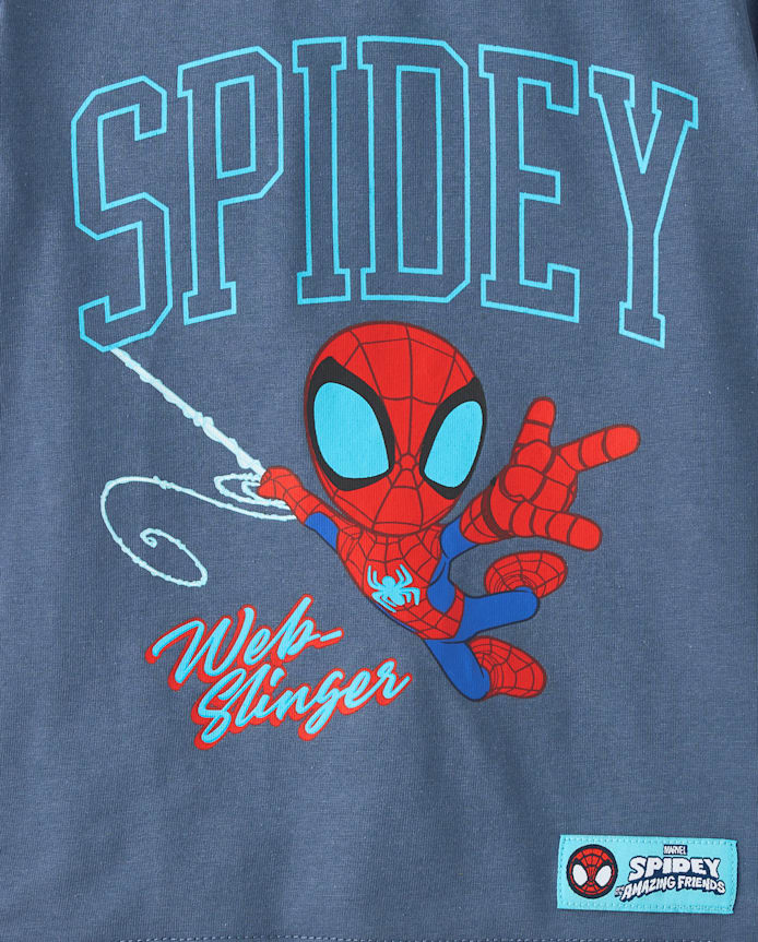 Baby And Toddler Boys Spidey™ Front Back Graphic Tee