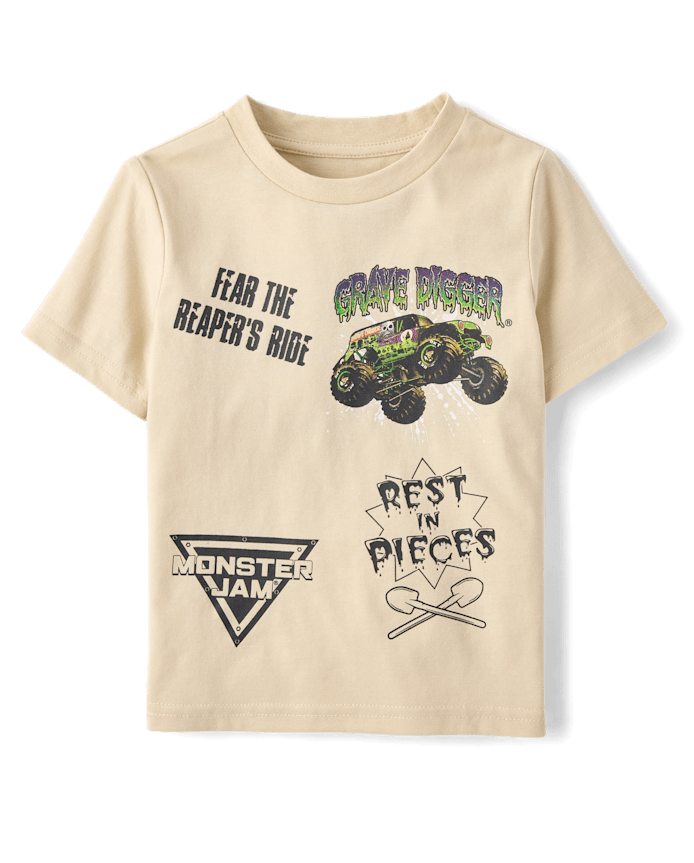 Baby And Toddler Boys Monster Jam™ Front Back Graphic Tee