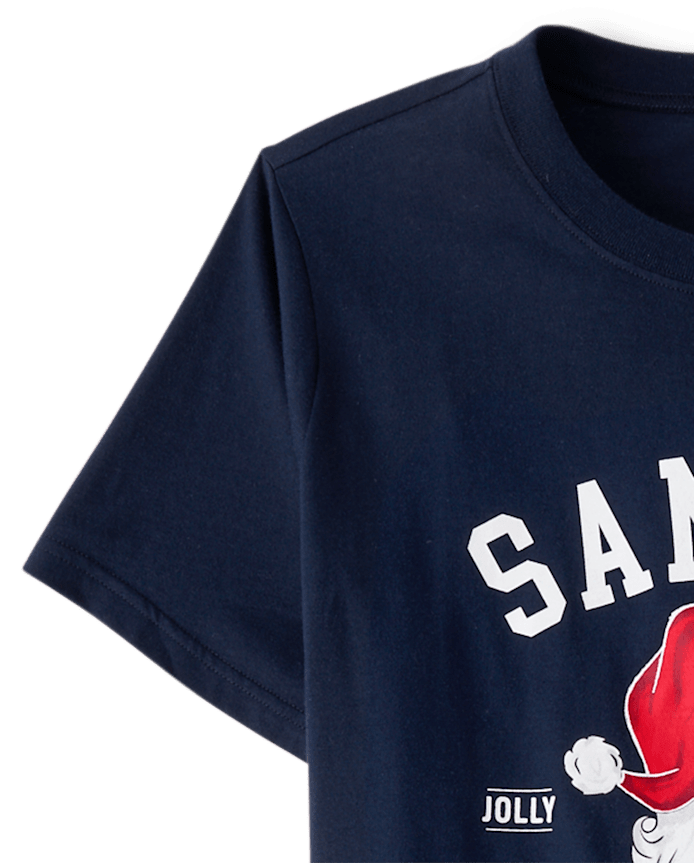 Mens Matching Family Santa's Social Club Cotton Pajamas