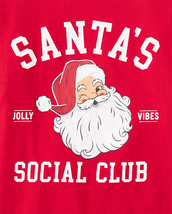 Womens Matching Family Santa's Social Club Cotton Pajamas