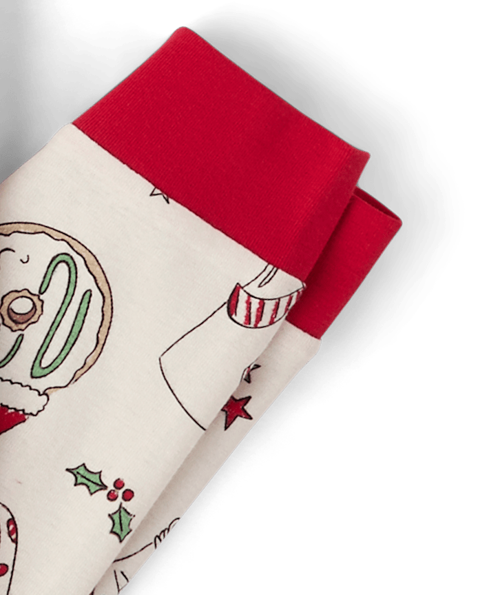Kids Milk And Cookies Snug Fit Cotton Pajamas