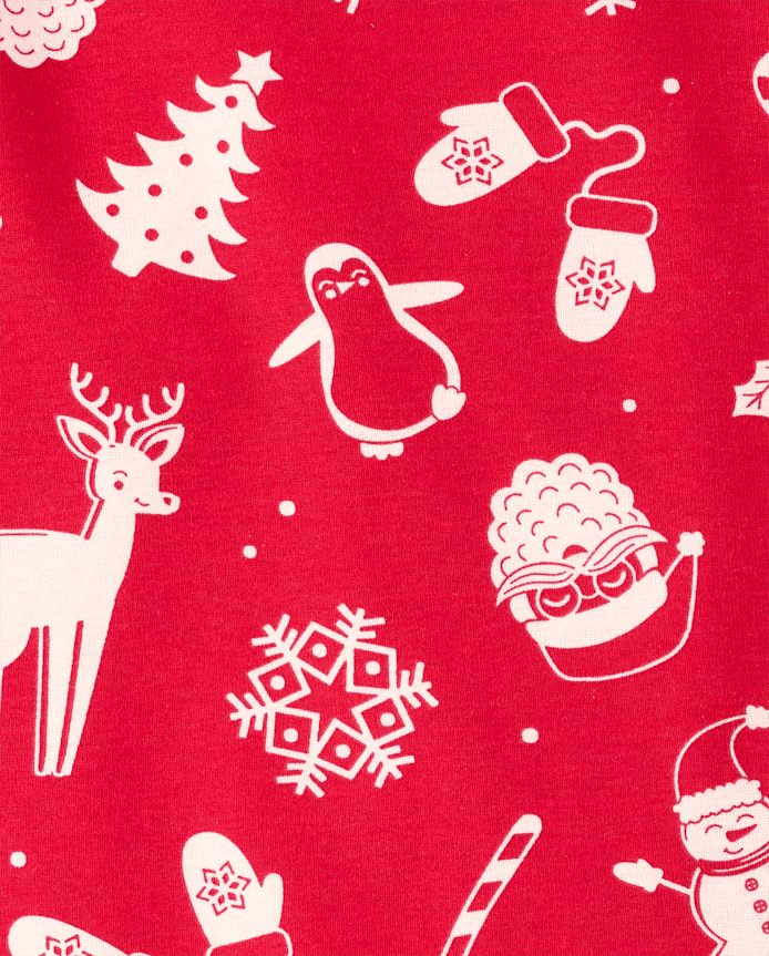 Baby And Toddler Matching Family Christmas Icon Snug Fit Cotton Pajamas