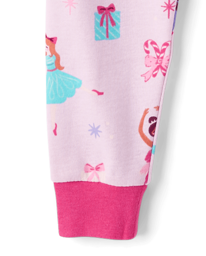 Baby And Toddler Girls Nutcracker Snug Fit Cotton Pajamas