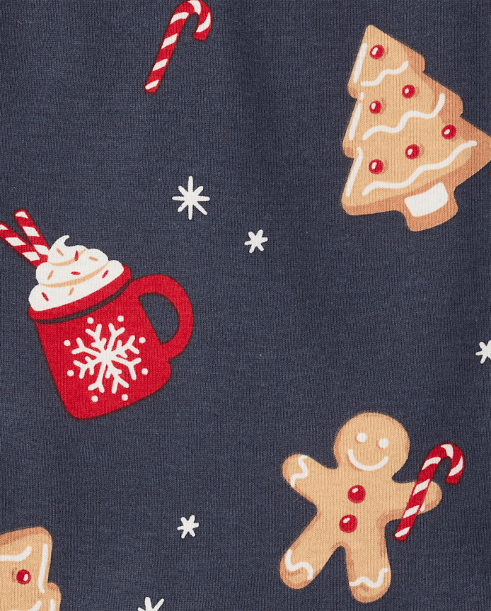 Baby And Toddler Boys Matching Family Gingerbread Snug Fit Cotton Pajamas