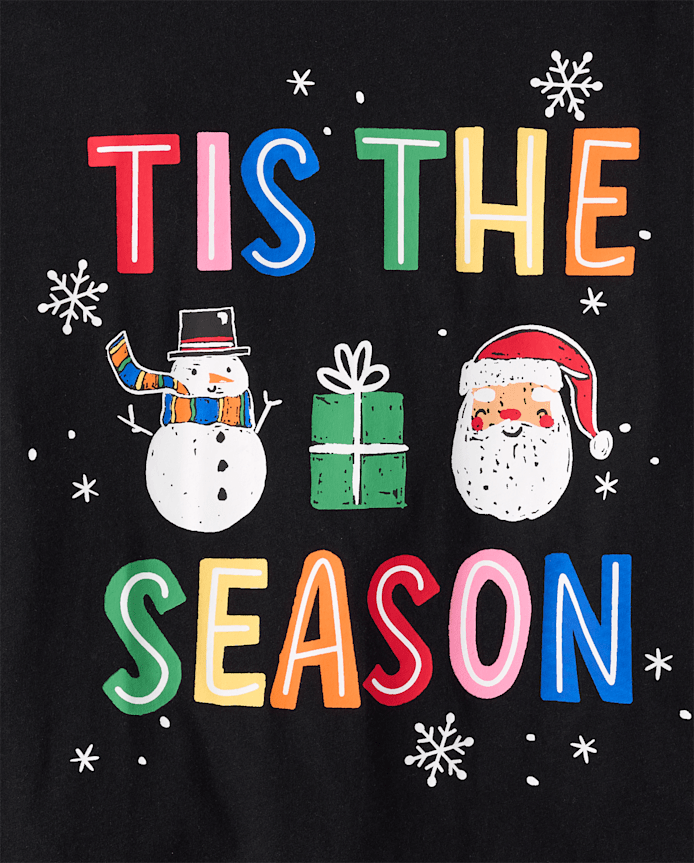 Adult Matching Family Glow Tis' The Season Cotton Pajamas