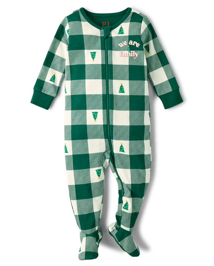 Baby And Toddler Matching Family We Are Snug Fit Cotton Footed One Piece Pajamas