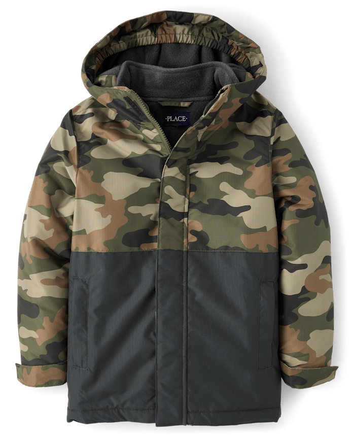Boys Print Colorblock 3 1 Jacket