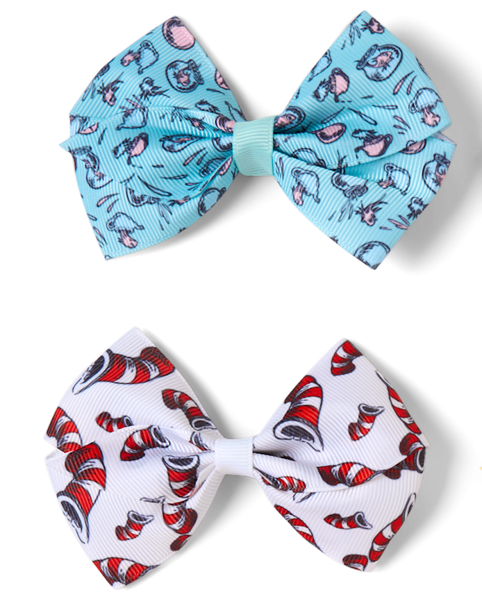 Girls Dr. Seuss Cat In The Hat™ Bow Hair Clip 7-Pack